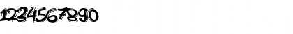 Download a Attack Graffiti Regular Font Numeric Preview