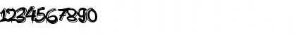Download a Attack Graffiti Regular Font Numeric Preview