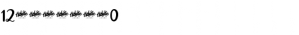 Download Austin Hearts Regular Font Numeric Preview