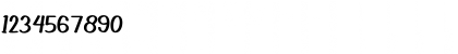 Download Ballpoint Regular Font Numeric Preview