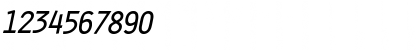 Download Clean Bold Italic Font Numeric Preview