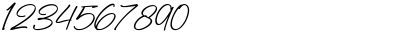 Download Billy Signature Italic Font Numeric Preview