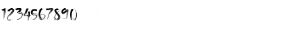 Download Bimber Brush Regular Font Numeric Preview