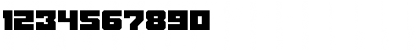 Download Black bison Regular Font Numeric Preview