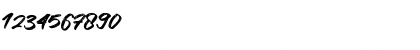 Download Black Wipe Regular Font Numeric Preview