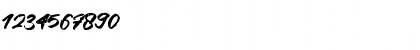 Download Black Wipe Regular Font Numeric Preview