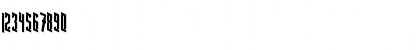 Download Bleach Regular Font Numeric Preview