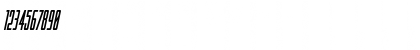 Download Blue Cobra Bold Italic Regular Font Numeric Preview