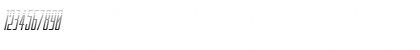 Download Blue Cobra Gradient Italic Regular Font Numeric Preview