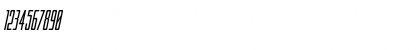 Download Blue Cobra Italic Regular Font Numeric Preview