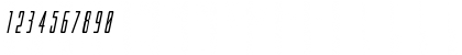 Download Blue Cobra Title Italic Regular Font Numeric Preview