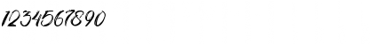 Download Bluezingham Personal Use Only Regular Font Numeric Preview