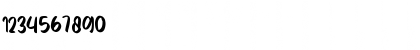 Download Blushing Regular Font Numeric Preview