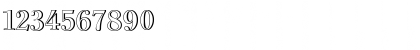 Download Clearface Outline Shadow Regular Font Numeric Preview