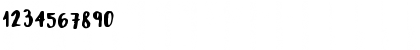 Download Bold Crayola Regular Font Numeric Preview