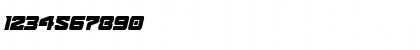 Download Bomber Escort Condensed Italic Regular Font Numeric Preview