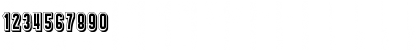 Download Border Regular Font Numeric Preview