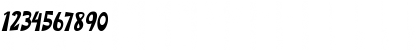 Download Bourney Jacker Regular Font Numeric Preview