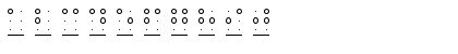 Download Braille Grid HC Regular Font Numeric Preview