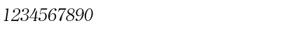 Download Clearface-Serial-Light RegularItalic Font Numeric Preview