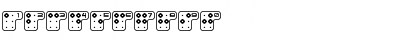 Download Brailler Light Regular Font Numeric Preview