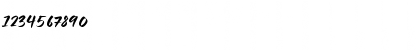 Download Bratt Graner Regular Font Numeric Preview