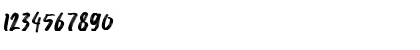 Download Breaker The Brush Regular Font Numeric Preview