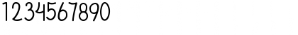 Download Breakfast Sweety Regular Font Numeric Preview