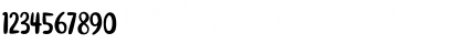 Download Brokenbrush Regular Font Numeric Preview