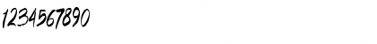 Download BRUSH TANGSE Regular Font Numeric Preview