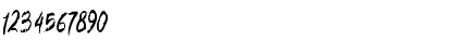 Download BRUSH TANGSE Regular Font Numeric Preview