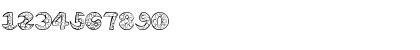 Download BUBBLE IN TEXT Regular Font Numeric Preview