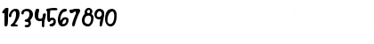 Download Bubble Mint Regular Font Numeric Preview