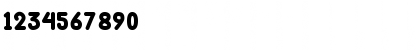 Download Bubble Water Regular Font Numeric Preview
