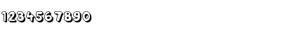 Download Bubblee Kids Shadow Regular Font Numeric Preview