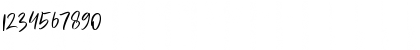 Download Butgone Regular Font Numeric Preview