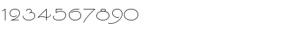 Download P22ArtDeco Light Font Numeric Preview