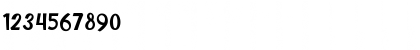 Download Butter Food Regular Font Numeric Preview