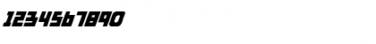 Download Byorg Italic Regular Font Numeric Preview