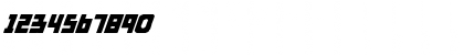 Download Byorg Italic Regular Font Numeric Preview