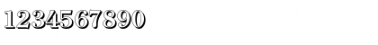 Download ClearfaceShadow Bold Font Numeric Preview