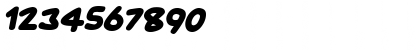 Download Cartoon Comic Italic Font Numeric Preview