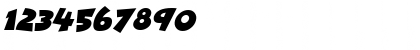 Download Cartoon Fun Italic Font Numeric Preview