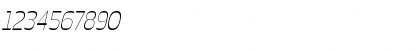 Download Celestine ThinItalic Font Numeric Preview
