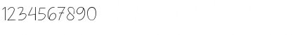 Download Childlet Light Font Numeric Preview