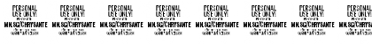 Download Chrysante PERSONAL USE Medium Font Numeric Preview