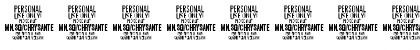Download Chrysante PERSONAL USE Thin Font Numeric Preview