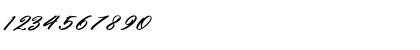 Download Clauster Italic Regular Font Numeric Preview