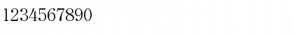 Download Clerface-Light Regular Font Numeric Preview