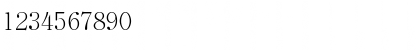 Download Clerface-Xlight Regular Font Numeric Preview